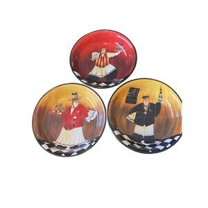 3- 9" Pasta Serving Bowl Jennifer Garant Chef Collection Certified International